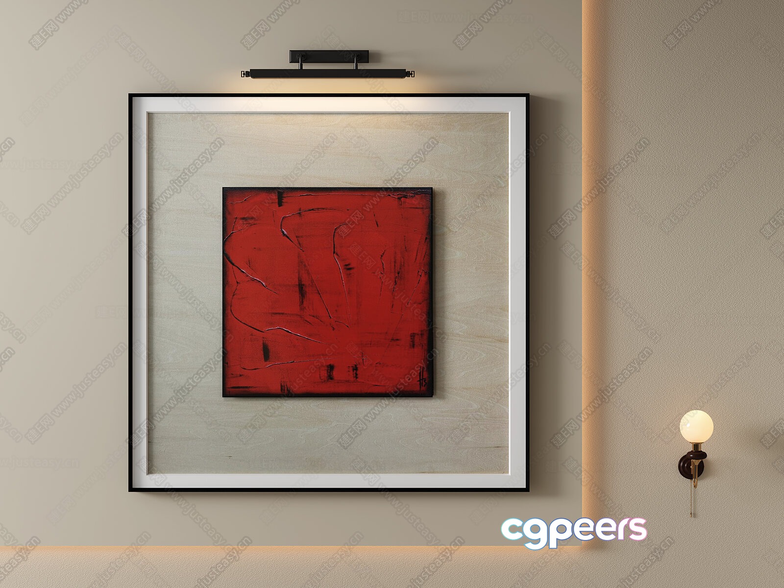 Modern Art Piece 3D Model - 4585 - VRAY Render
