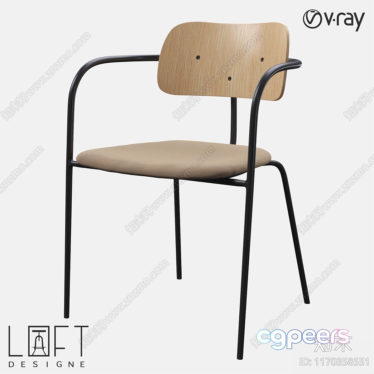 Modern Office Chair 3D Model - 21385 - VRAY Render