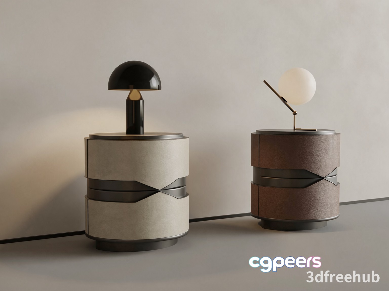 Modern Table Lamps 3D Model - 23591 - VRAY Render