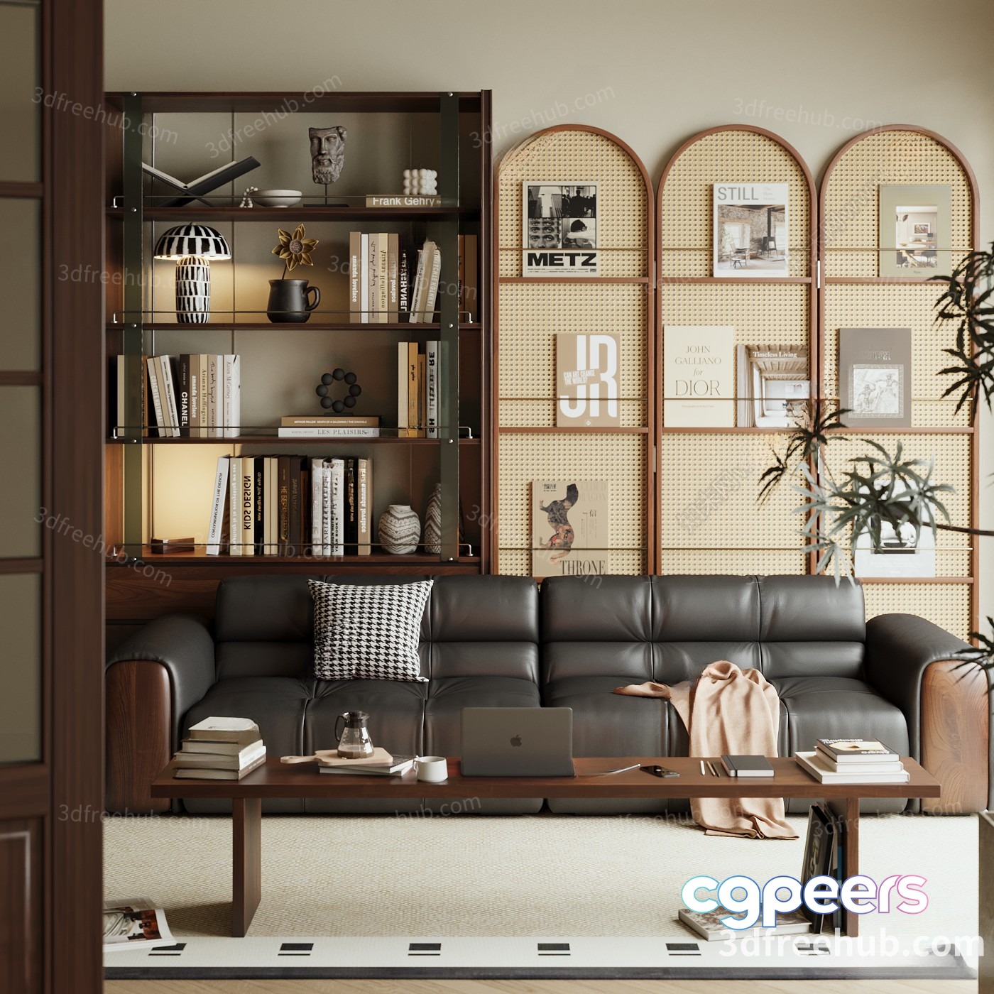 Modern Living Room 3D Model - 20818 - VRAY Render