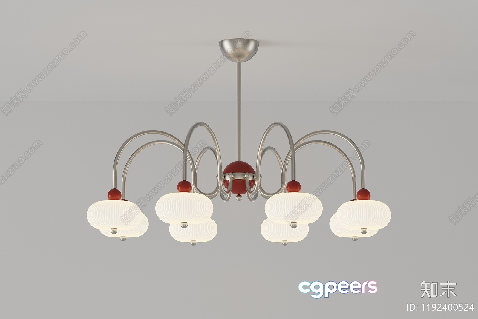 Gold Light Fixture 3D Model - 17435 - VRAY Render
