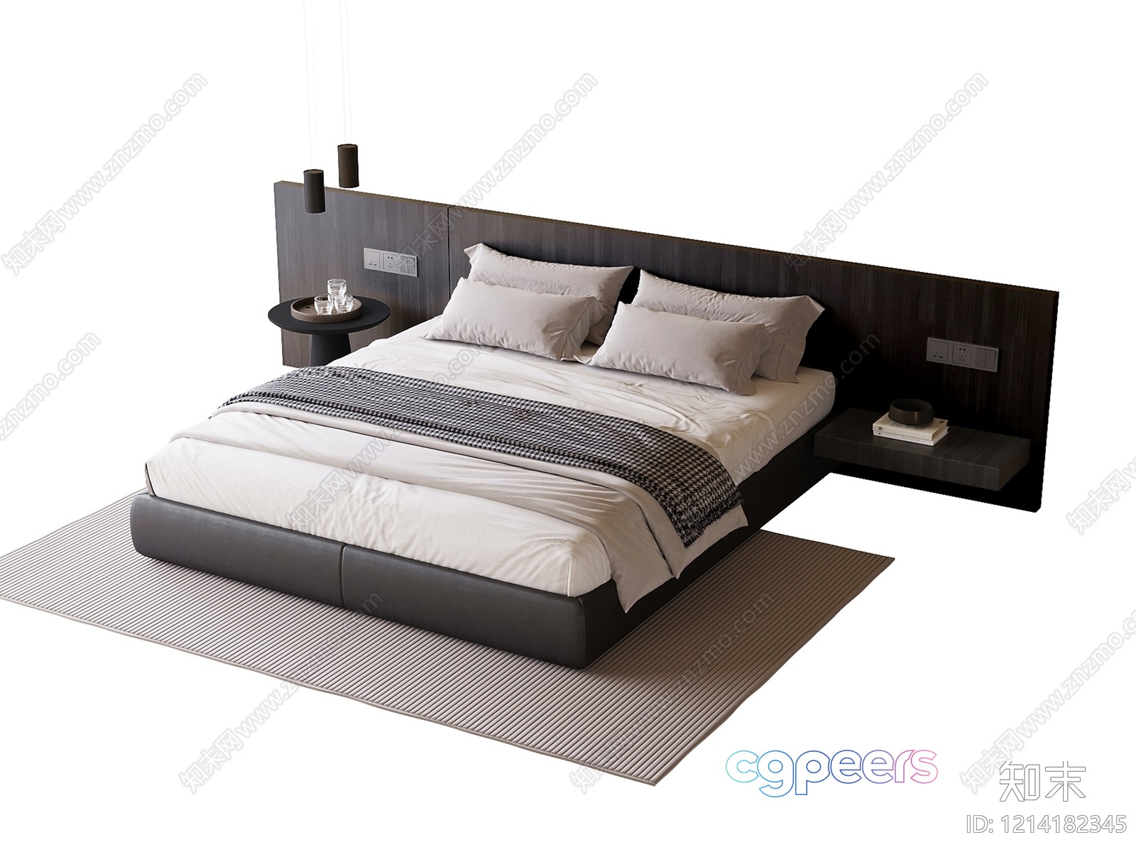 Modern Bedroom Furniture 3D Model - 6600 - VRAY Render Modern Bedroom Furniture 3D Model - 6600 - VRAY Render