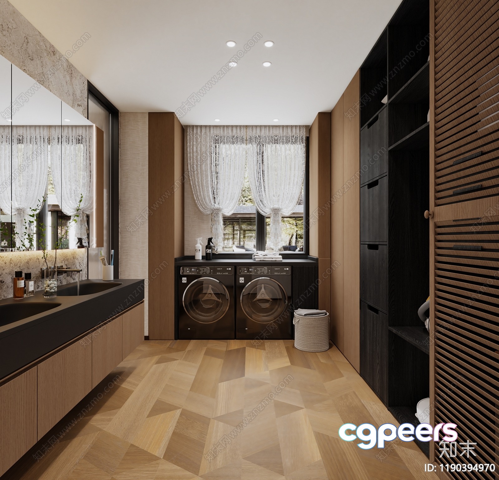 Modern Laundry Room 3D Model - 13557 - VRAY Render Modern Laundry Room 3D Model - 13557 - VRAY Render