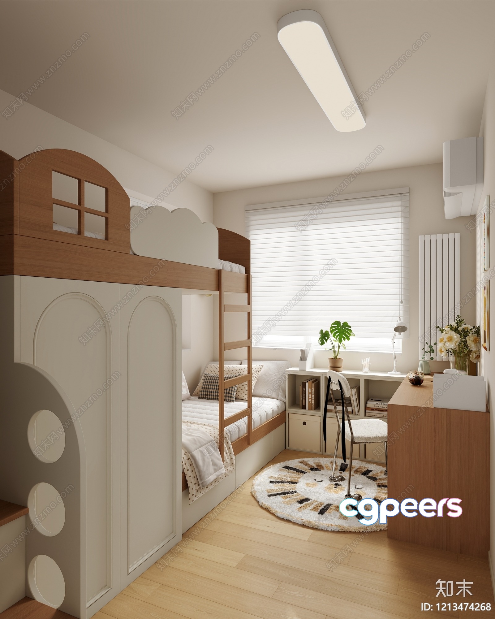 Cozy Children'S Bedroom 3D Model - 5525 - VRAY Render
