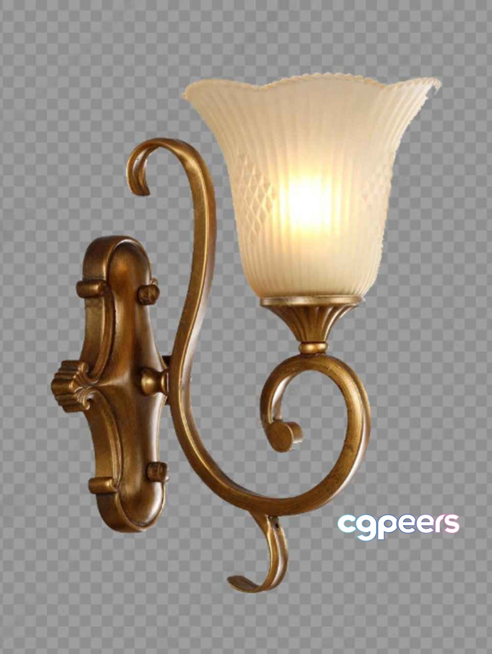 Gold Light Fixture 3D Model - 2569 - VRAY Render Gold Light Fixture 3D Model - 2569 - VRAY Render
