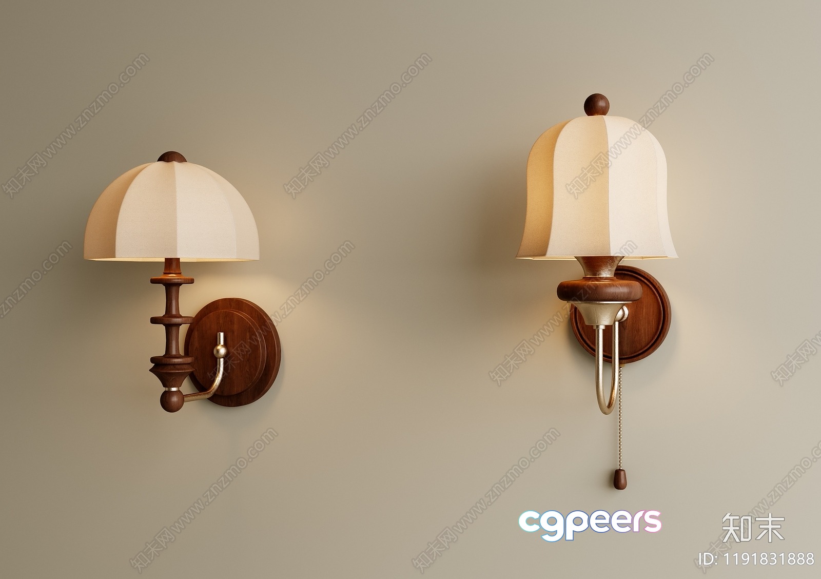 Gold Light Fixture 3D Model - 520 - VRAY Render Gold Light Fixture 3D Model - 520 - VRAY Render