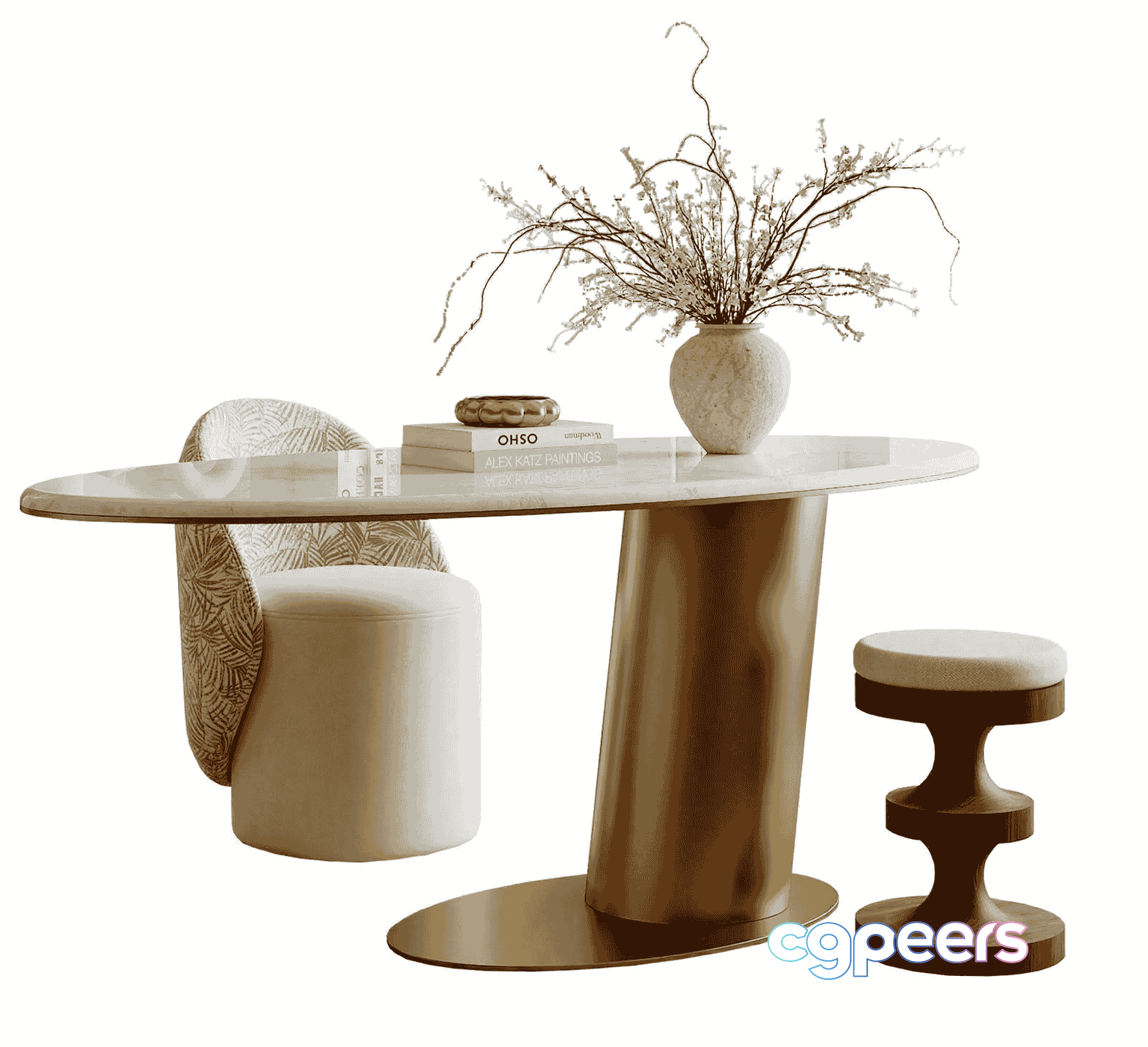Modern Office Furniture 3D Model - 15776 - VRAY Render