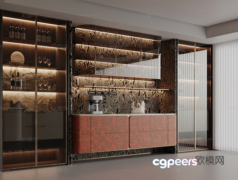 A Modern Kitchen 3D Model - 19789 - VRAY Render A Modern Kitchen 3D Model - 19789 - VRAY Render