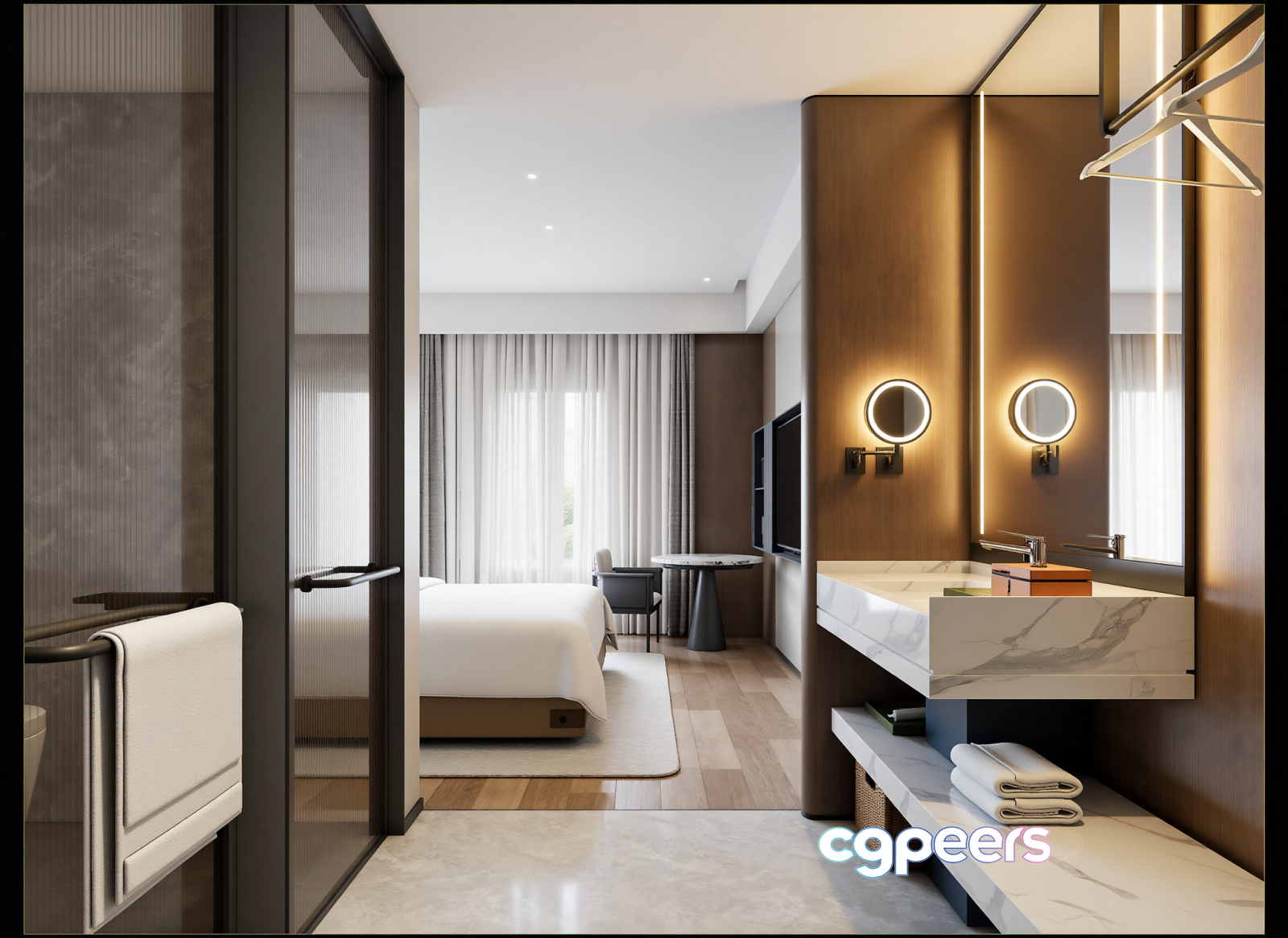 Modern Hotel Room 3D Model - 22854 - VRAY Render Modern Hotel Room 3D Model - 22854 - VRAY Render