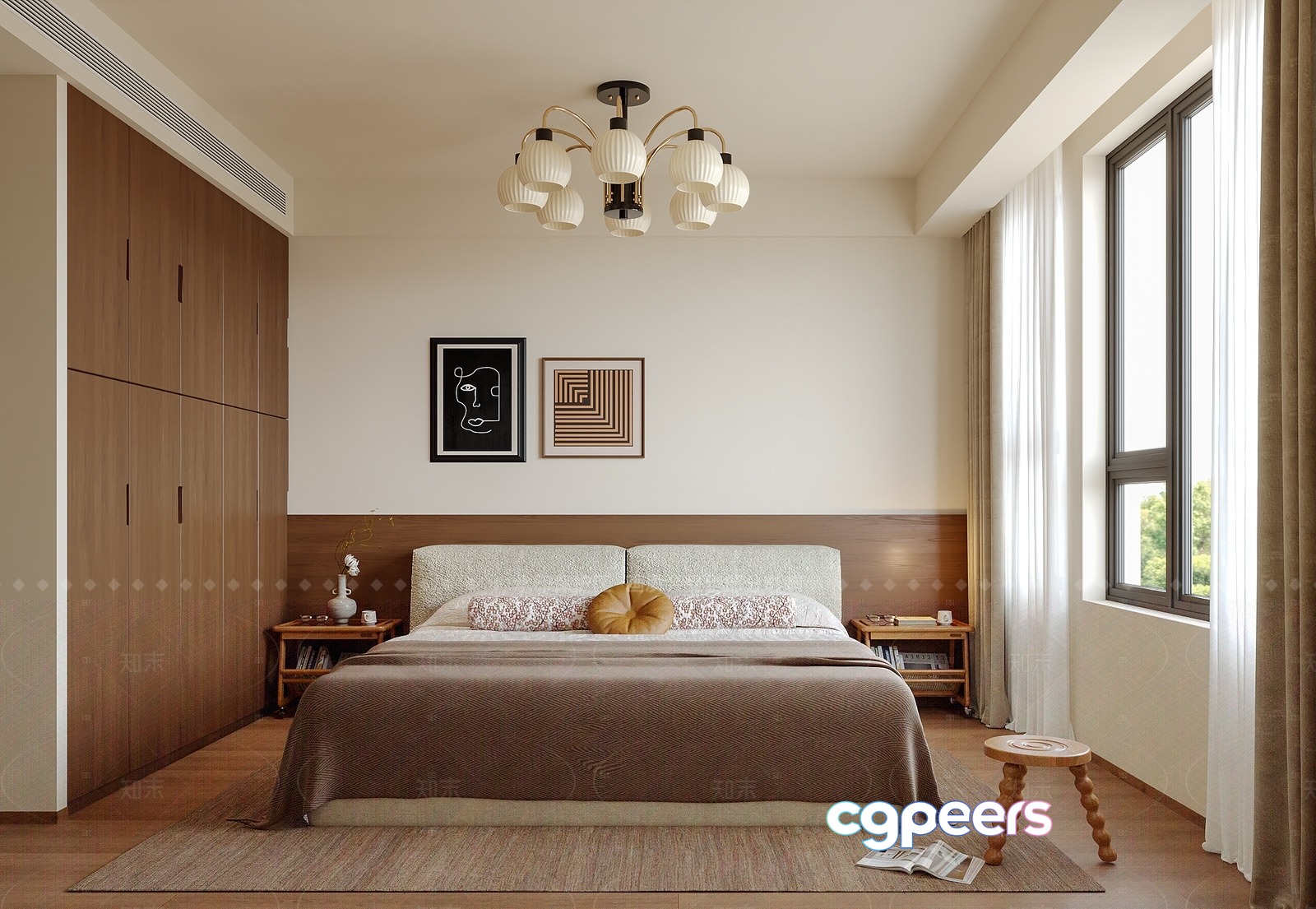Cozy Bedroom 3D Model - 17454 - VRAY Render Cozy Bedroom 3D Model - 17454 - VRAY Render
