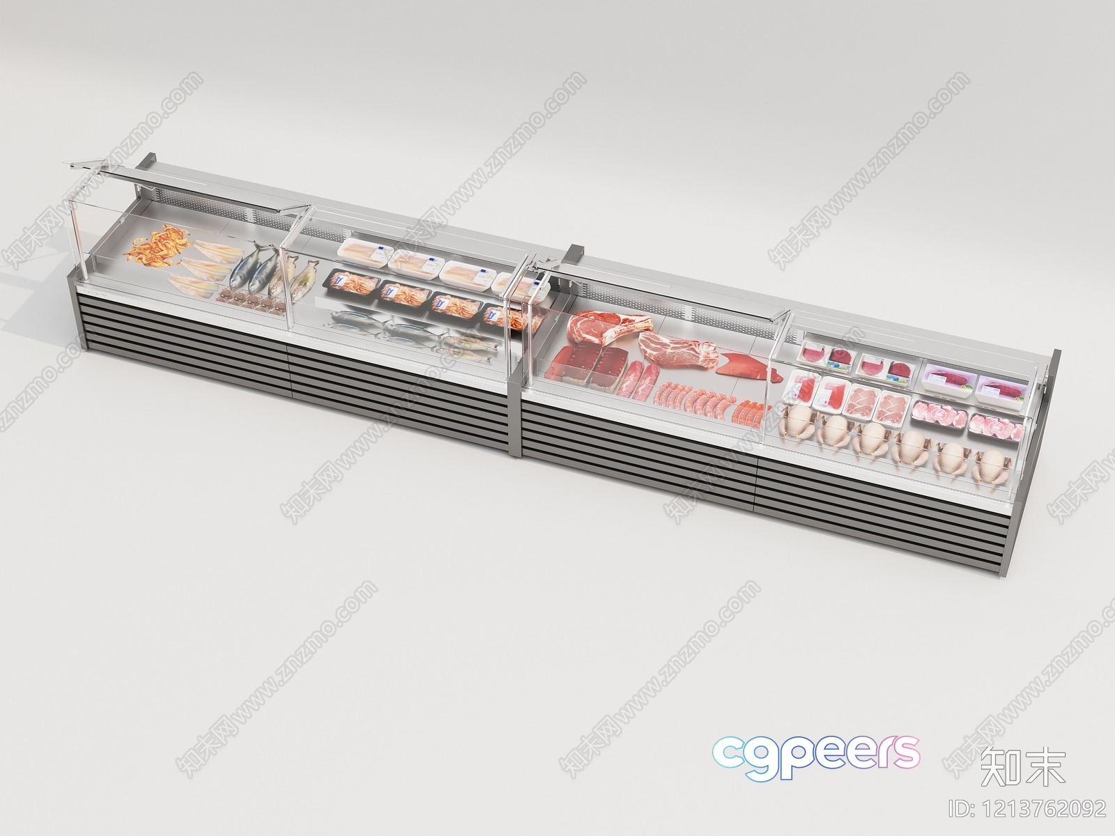 A Meat Display Case 3D Model - 10501 - VRAY Render A Meat Display Case 3D Model - 10501 - VRAY Render