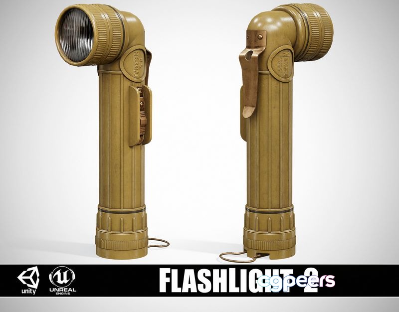 3D Game Assets - FlashLight 2 Low-poly 3D Game Assets - FlashLight 2 Low-poly