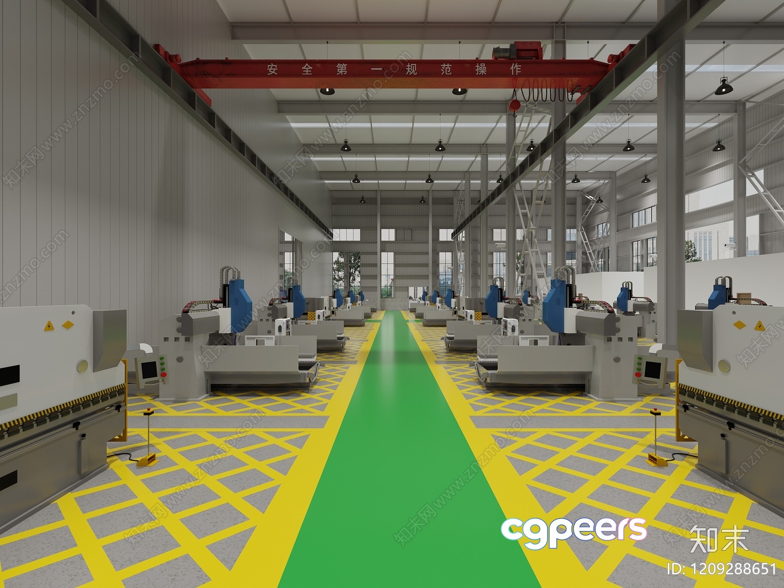 Modern Factory Floor 3D Model - 17458 - VRAY Render Modern Factory Floor 3D Model - 17458 - VRAY Render