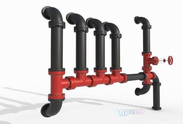 3D Game Assets - Industrial Pipes Low-poly 3D Game Assets - Industrial Pipes Low-poly