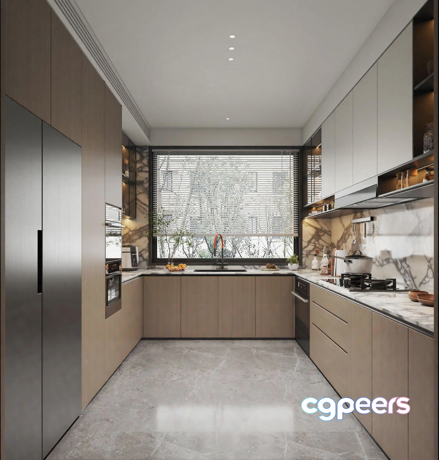 Modern Kitchen 3D Model - 6313 - VRAY Render