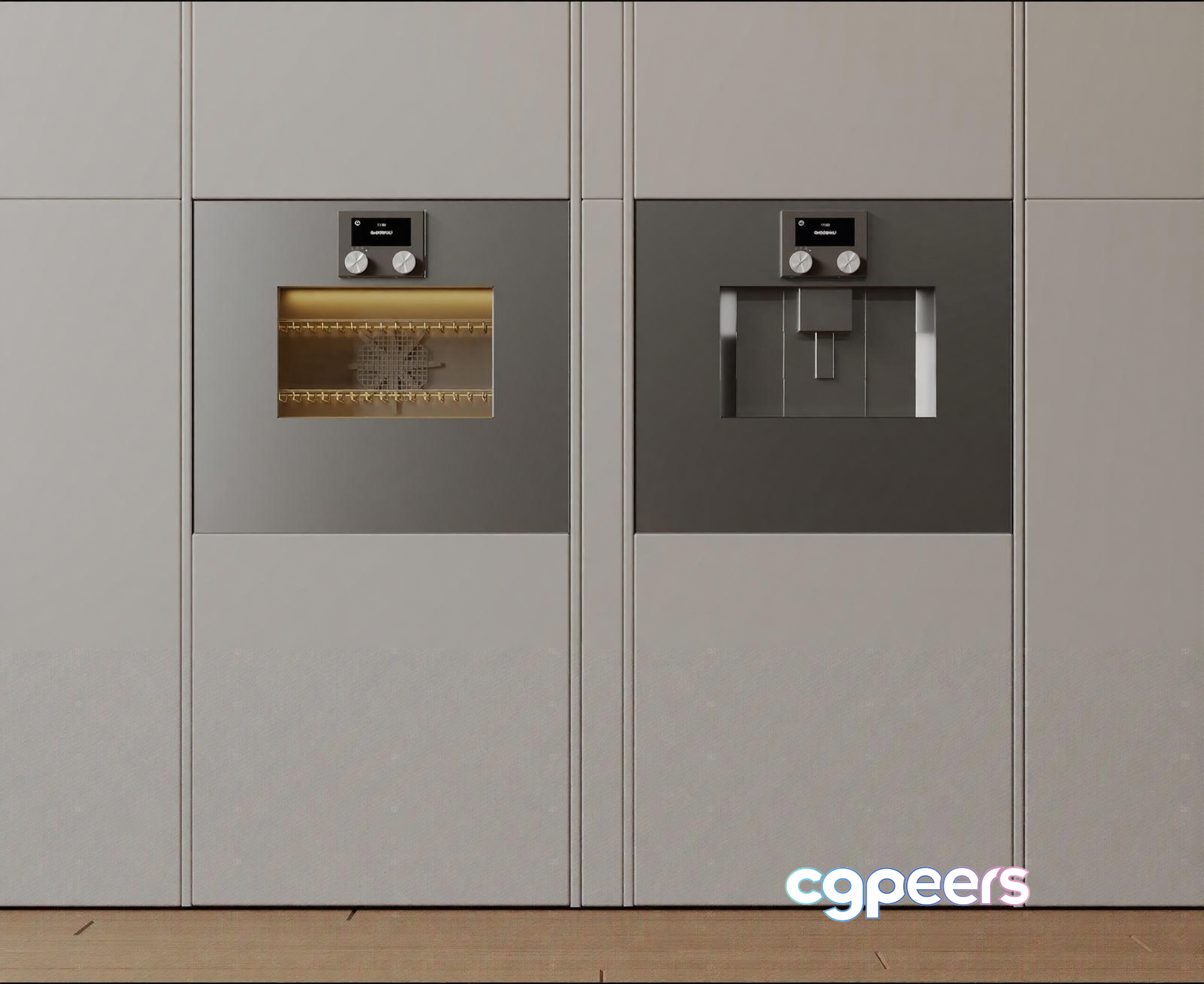 Modern Kitchen Appliances 3D Model - 5824 - VRAY Render