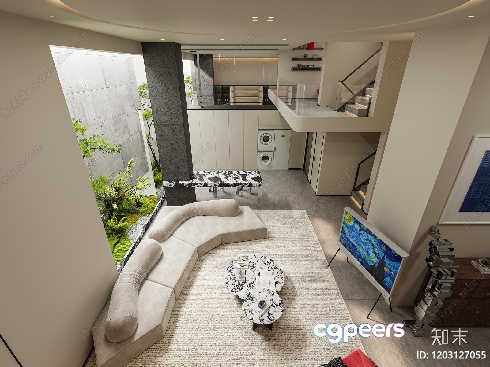 Modern Living Room 3D Model - 15818 - CORONA Render Modern Living Room 3D Model - 15818 - CORONA Render