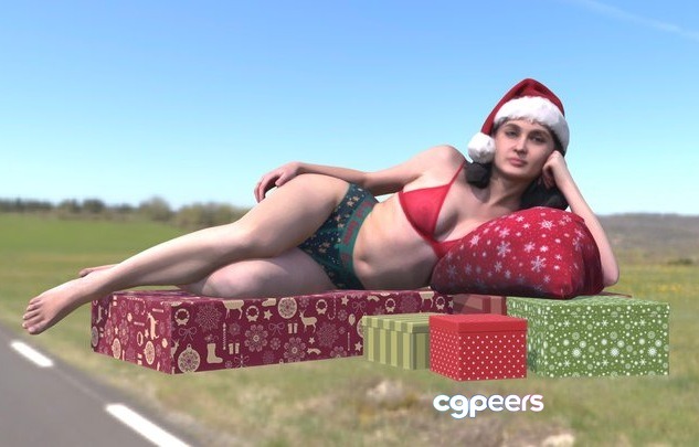 3D Game Assets - Christmas Girl 02 3D Game Assets - Christmas Girl 02