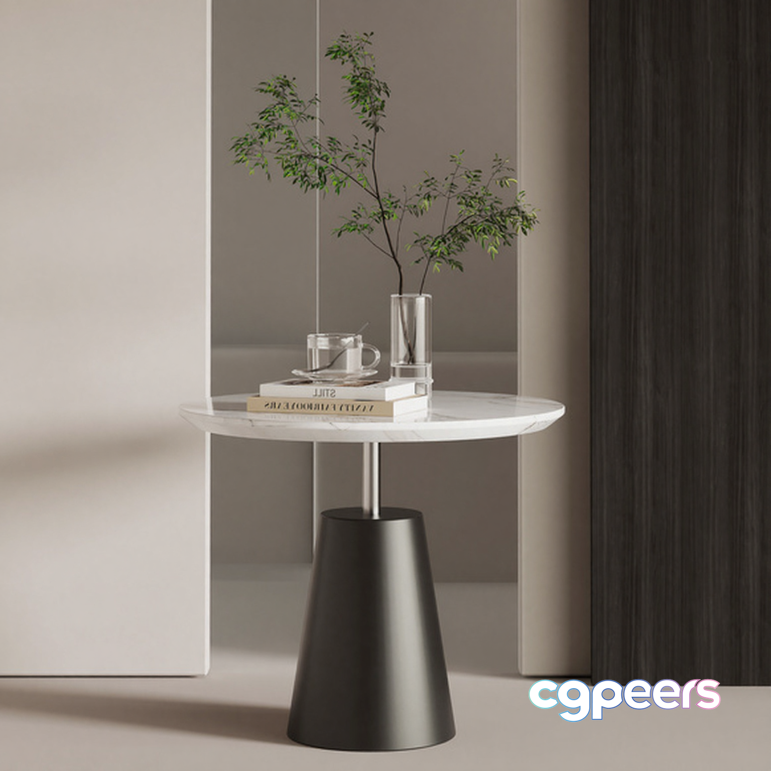 Modern Side Table 3D Model - 13930 - VRAY Render