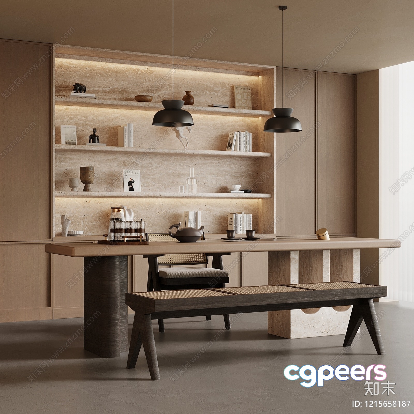 Modern Dining Room 3D Model - 11611 - VRAY Render Modern Dining Room 3D Model - 11611 - VRAY Render