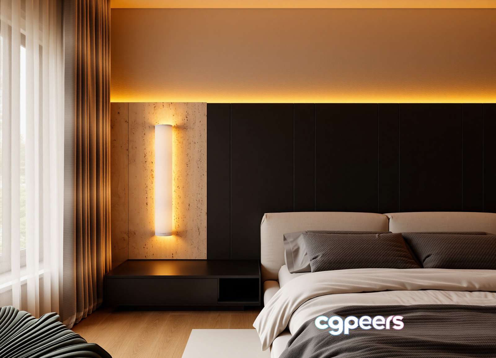Cozy Modern Bedroom 3D Model - 15507 - VRAY Render Cozy Modern Bedroom 3D Model - 15507 - VRAY Render