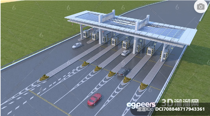 A Toll Booth 3D Model - 16118 - VRAY Render