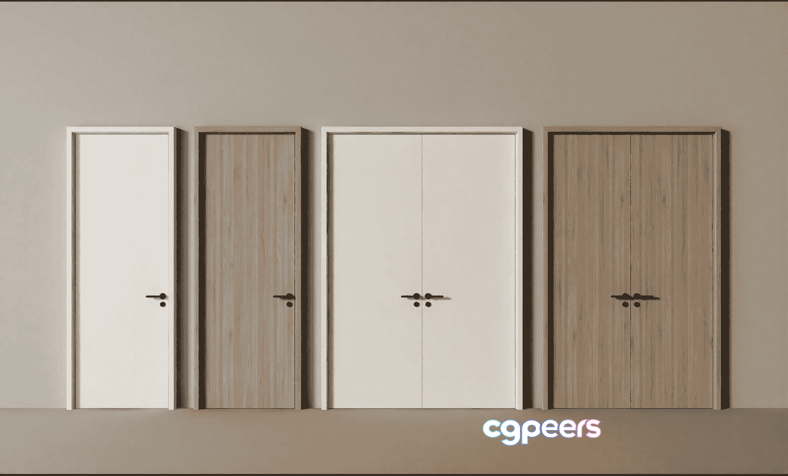 White Doors 3D Model - 15658 - VRAY Render White Doors 3D Model - 15658 - VRAY Render