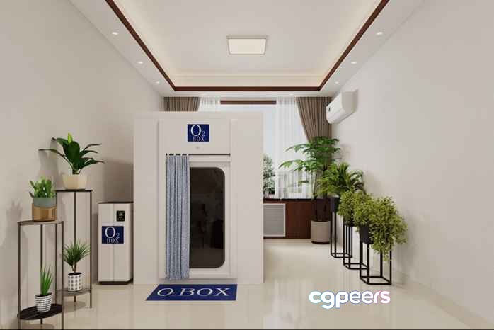 Modern Living Room 3D Model - 20377 - VRAY Render