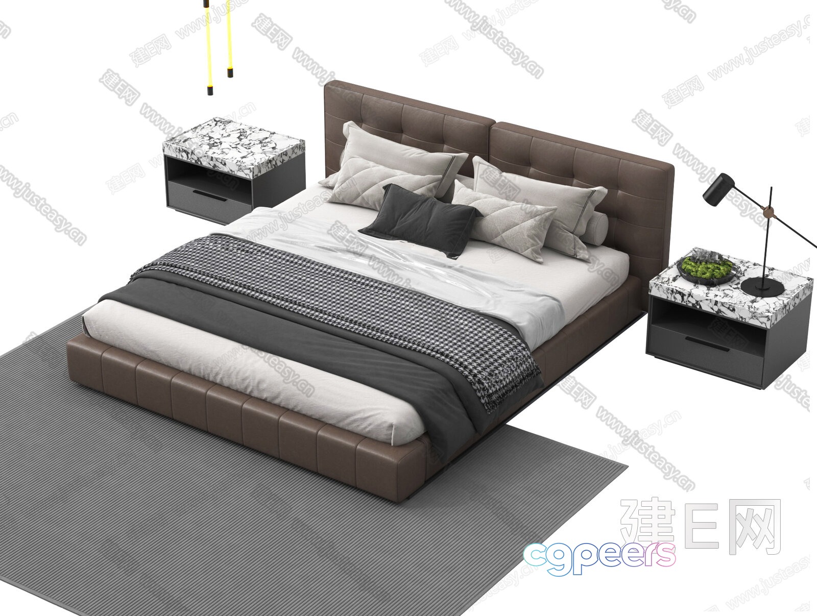 Cozy Bedroom 3D Model - 423 - VRAY Render