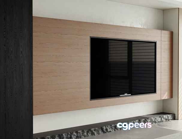 Modern Tv Stand 3D Model - 17239 - CORONA Render Modern Tv Stand 3D Model - 17239 - CORONA Render