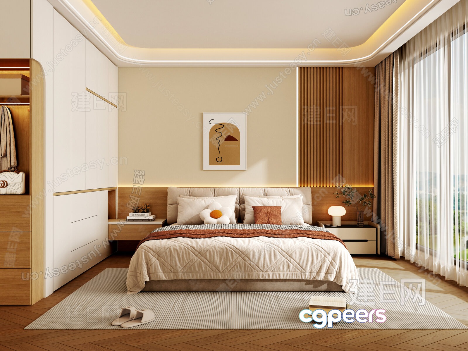 Cozy Bedroom 3D Model - 4653 - VRAY Render Cozy Bedroom 3D Model - 4653 - VRAY Render