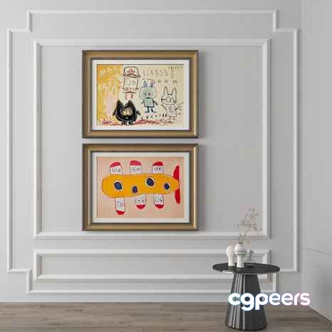 Artwork In A Frame 3D Model - 12962 - VRAY Render Artwork In A Frame 3D Model - 12962 - VRAY Render