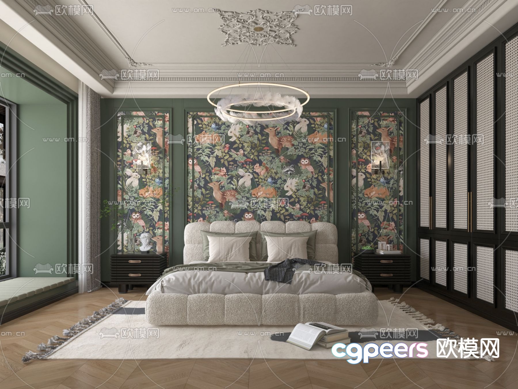 Cozy Bedroom 3D Model - 15151 - VRAY Render Cozy Bedroom 3D Model - 15151 - VRAY Render