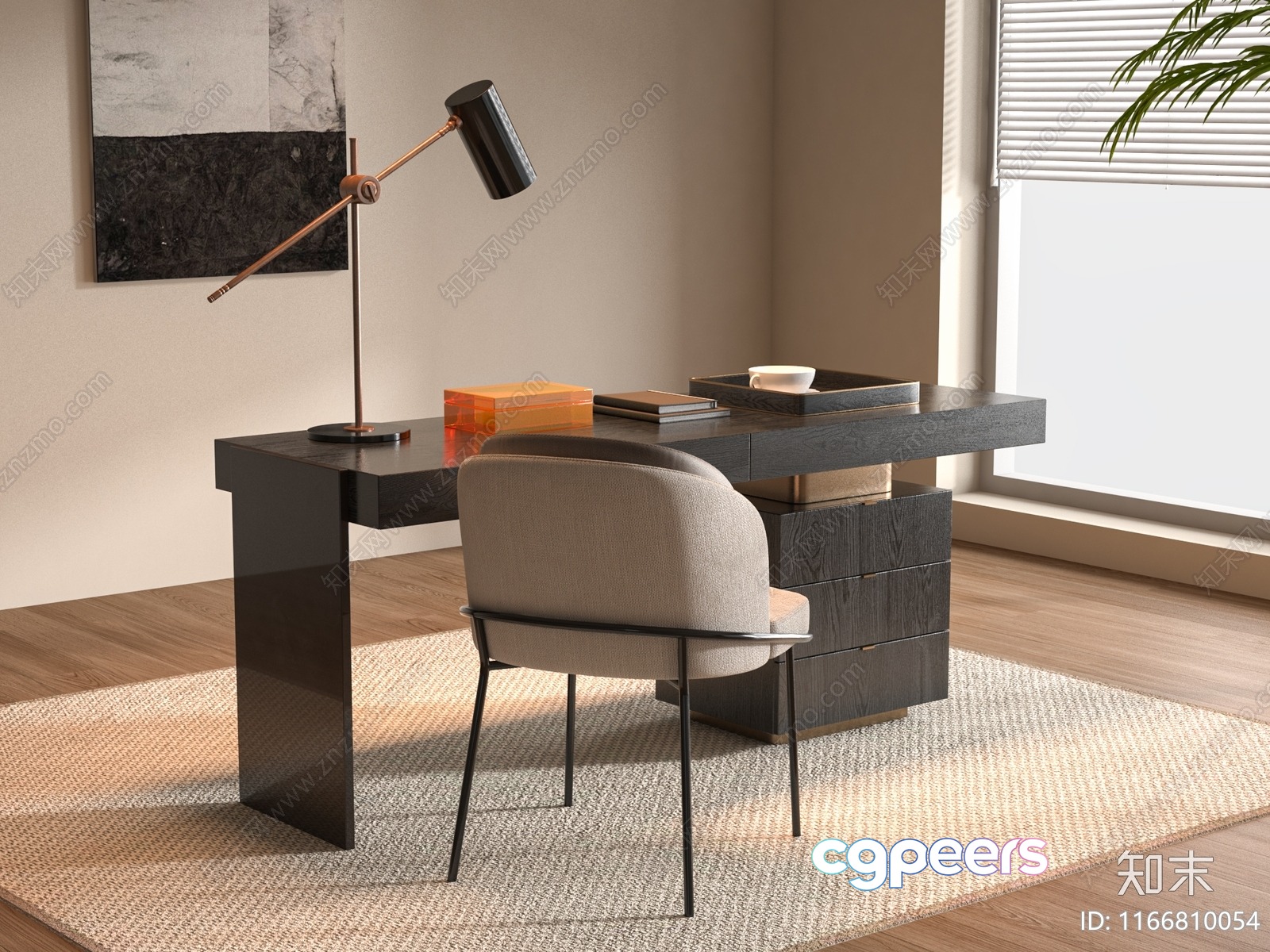 Modern Home Office 3D Model - 1842 - VRAY Render Modern Home Office 3D Model - 1842 - VRAY Render