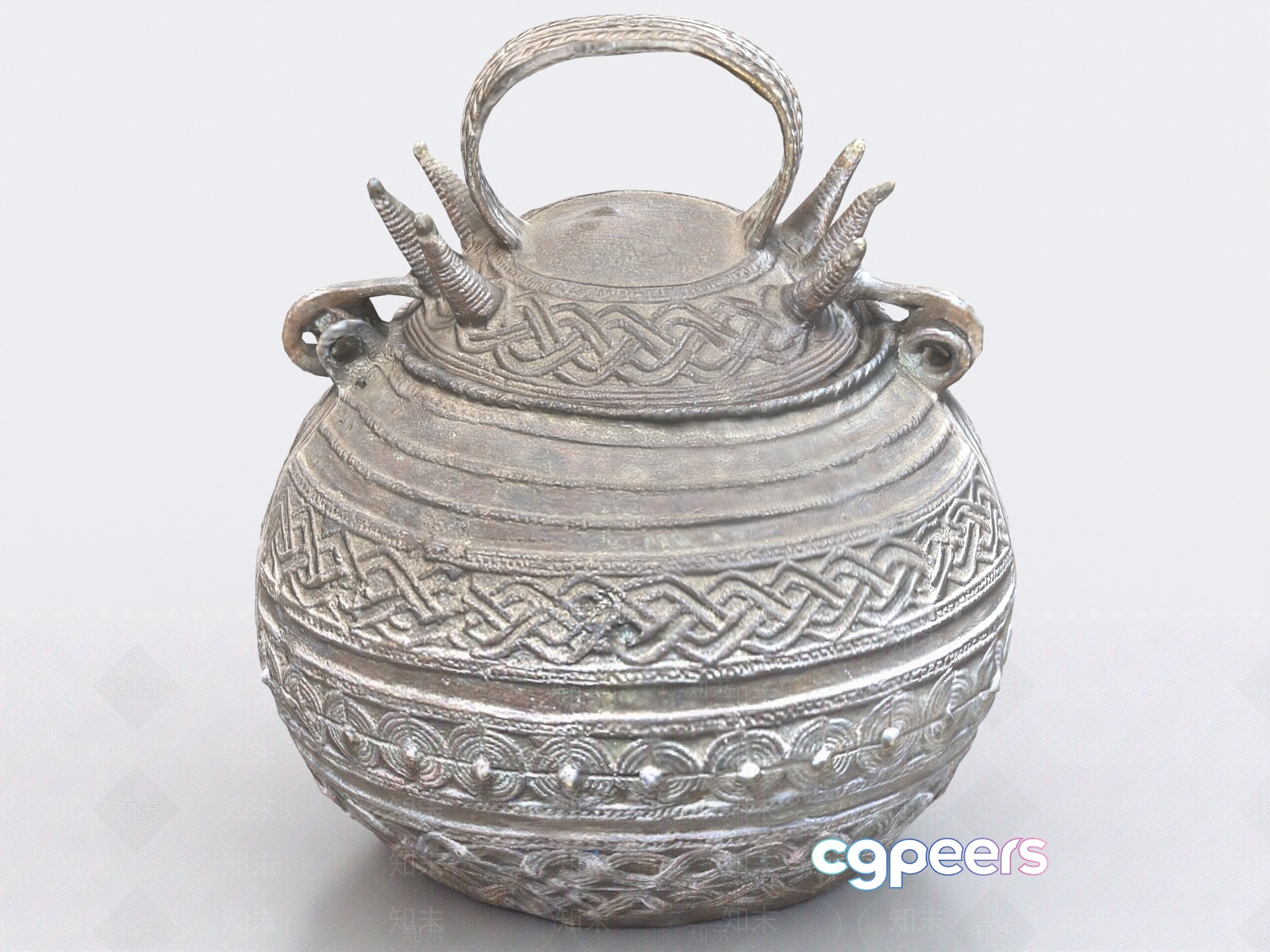 The Main Subject Is An Ancient Vessel With Intricate Carvings 3D Model - 8622 - VRAY Render The Main Subject Is An Ancient Vessel With Intricate Carvings 3D Model - 8622 - VRAY Render