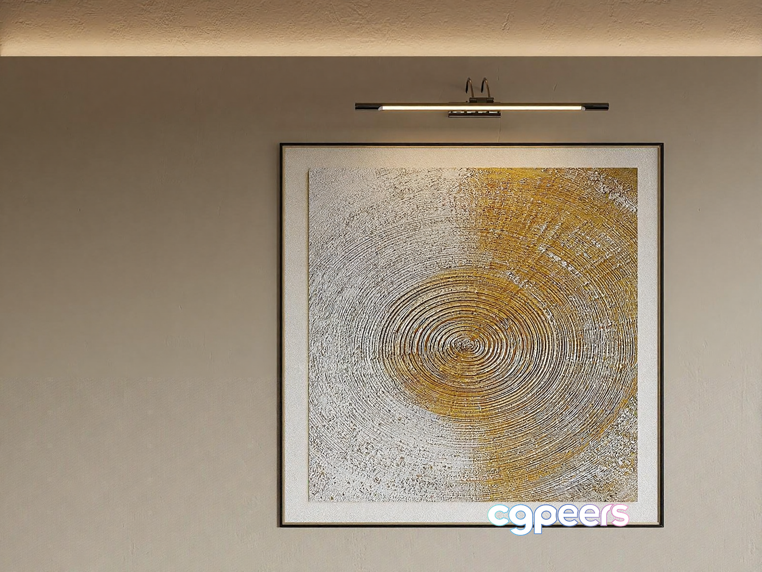 Modern Gold Light Fixture 3D Model - 16373 - VRAY Render Modern Gold Light Fixture 3D Model - 16373 - VRAY Render
