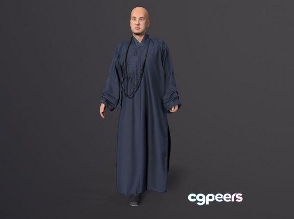 3D Game Assets - Monks Low-poly 3D Game Assets - Monks Low-poly