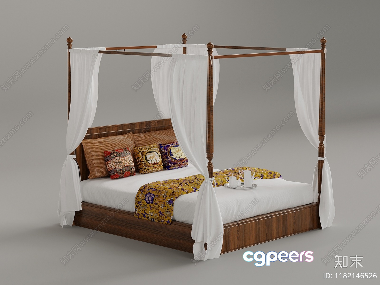 Cozy Bedroom 3D Model - 7135 - VRAY Render