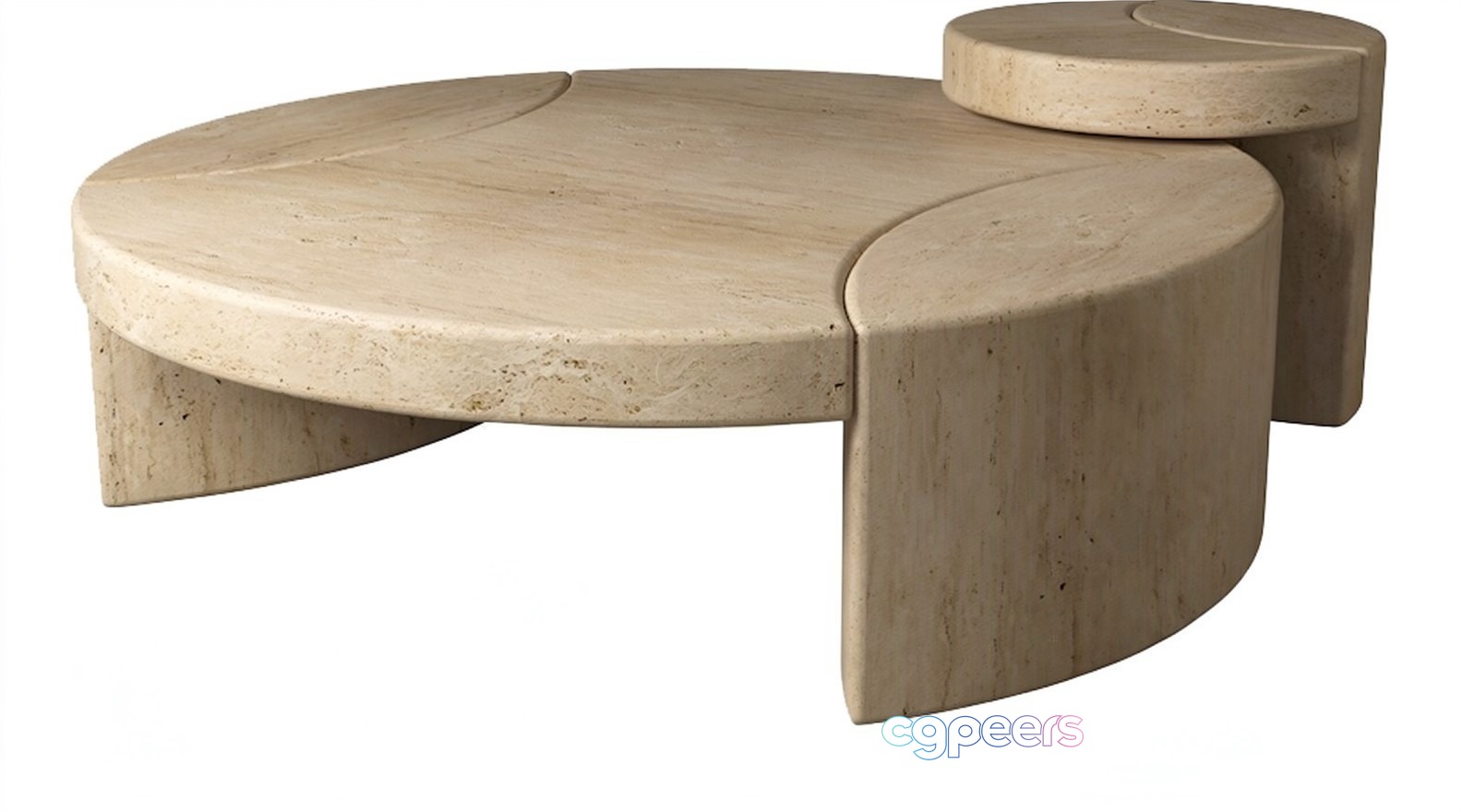 Modern Stone Coffee Table 3D Model - 18917 - VRAY Render Modern Stone Coffee Table 3D Model - 18917 - VRAY Render