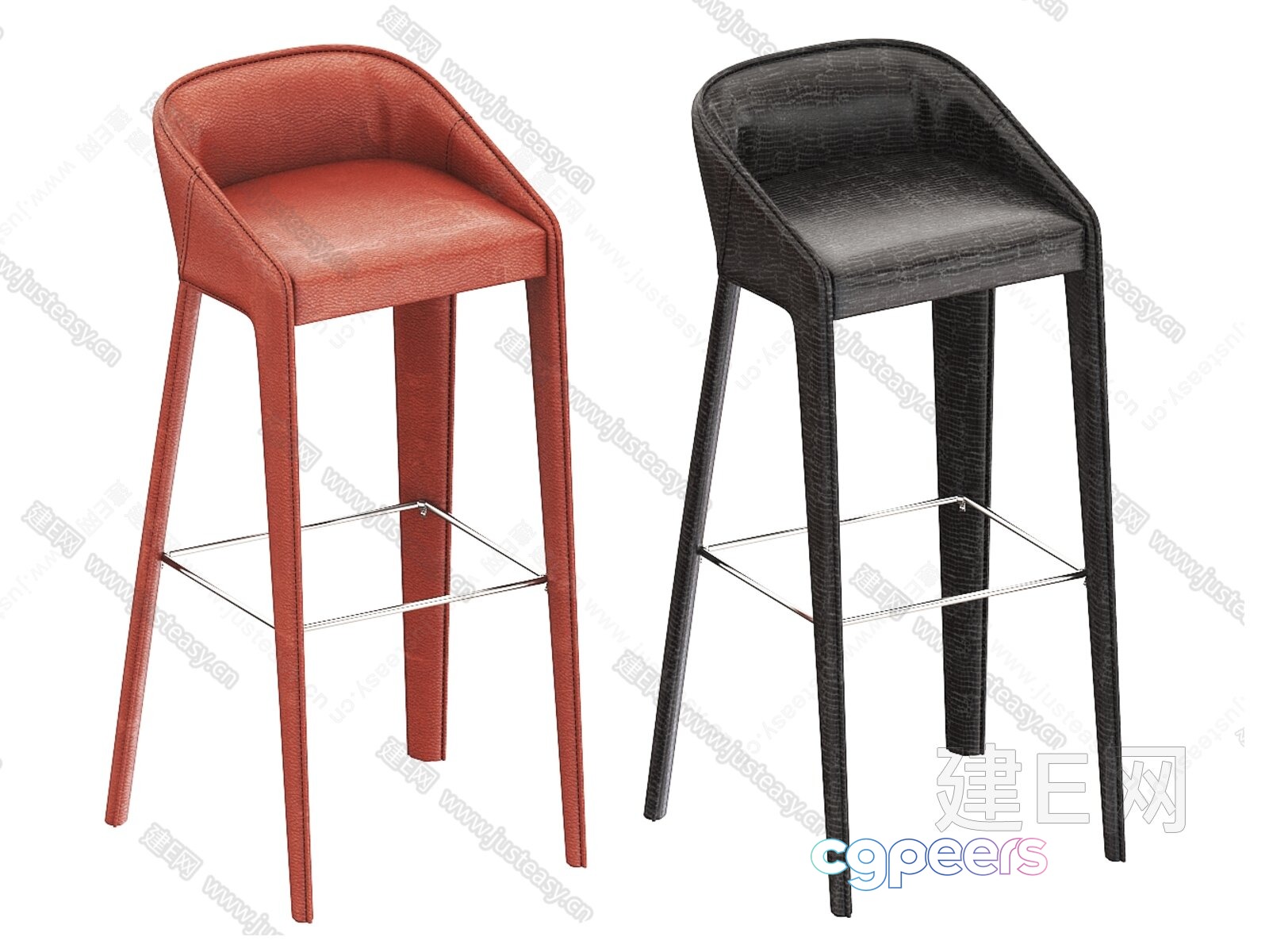 Modern Bar Stools 3D Model - 21413 - VRAY Render