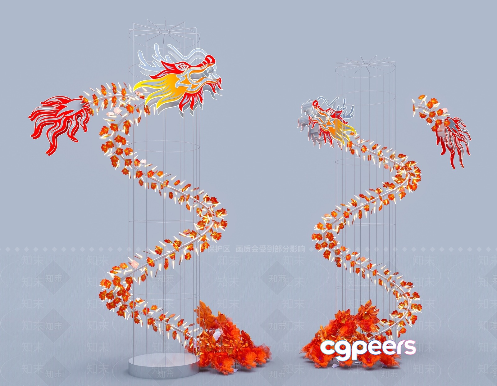 Dragon Statue 3D Model - 4492 - CORONA Render Dragon Statue 3D Model - 4492 - CORONA Render