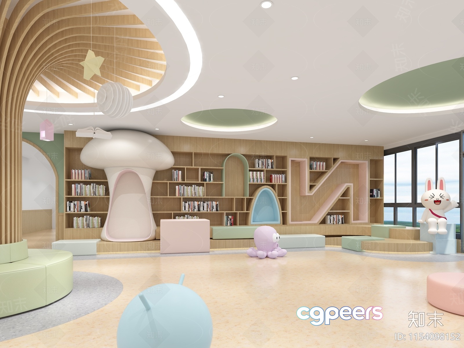Modern Children'S Playroom 3D Model - 12661 - VRAY Render