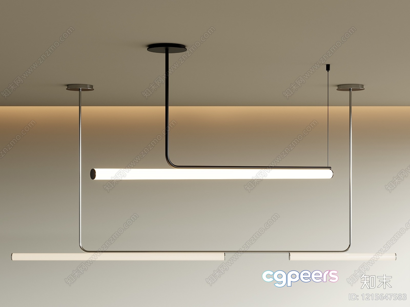 Modern Light Fixture 3D Model - 9915 - VRAY Render