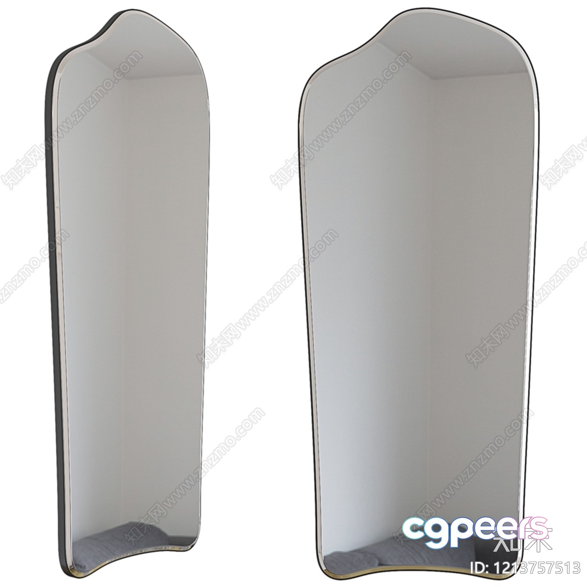 A Pair Of Mirrors 3D Model - 7592 - VRAY Render A Pair Of Mirrors 3D Model - 7592 - VRAY Render