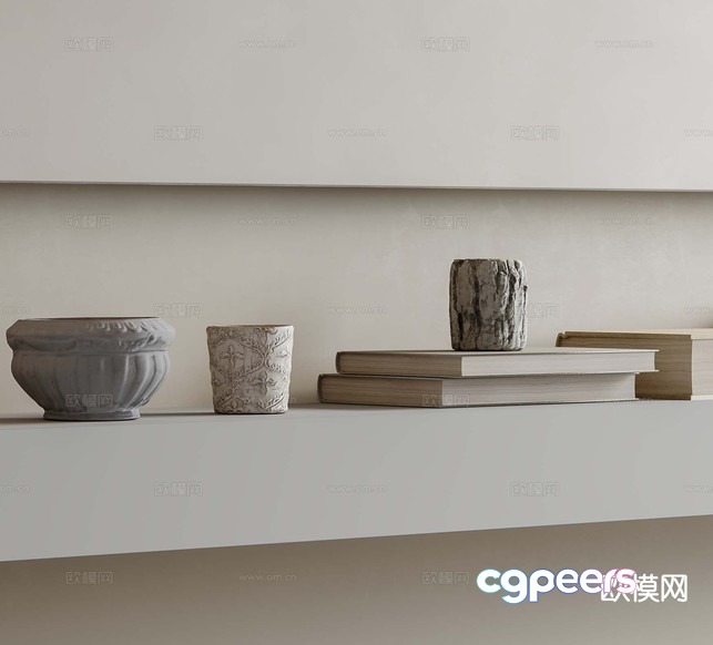 Minimalist Decorative Items 3D Model - 6976 - CORONA Render