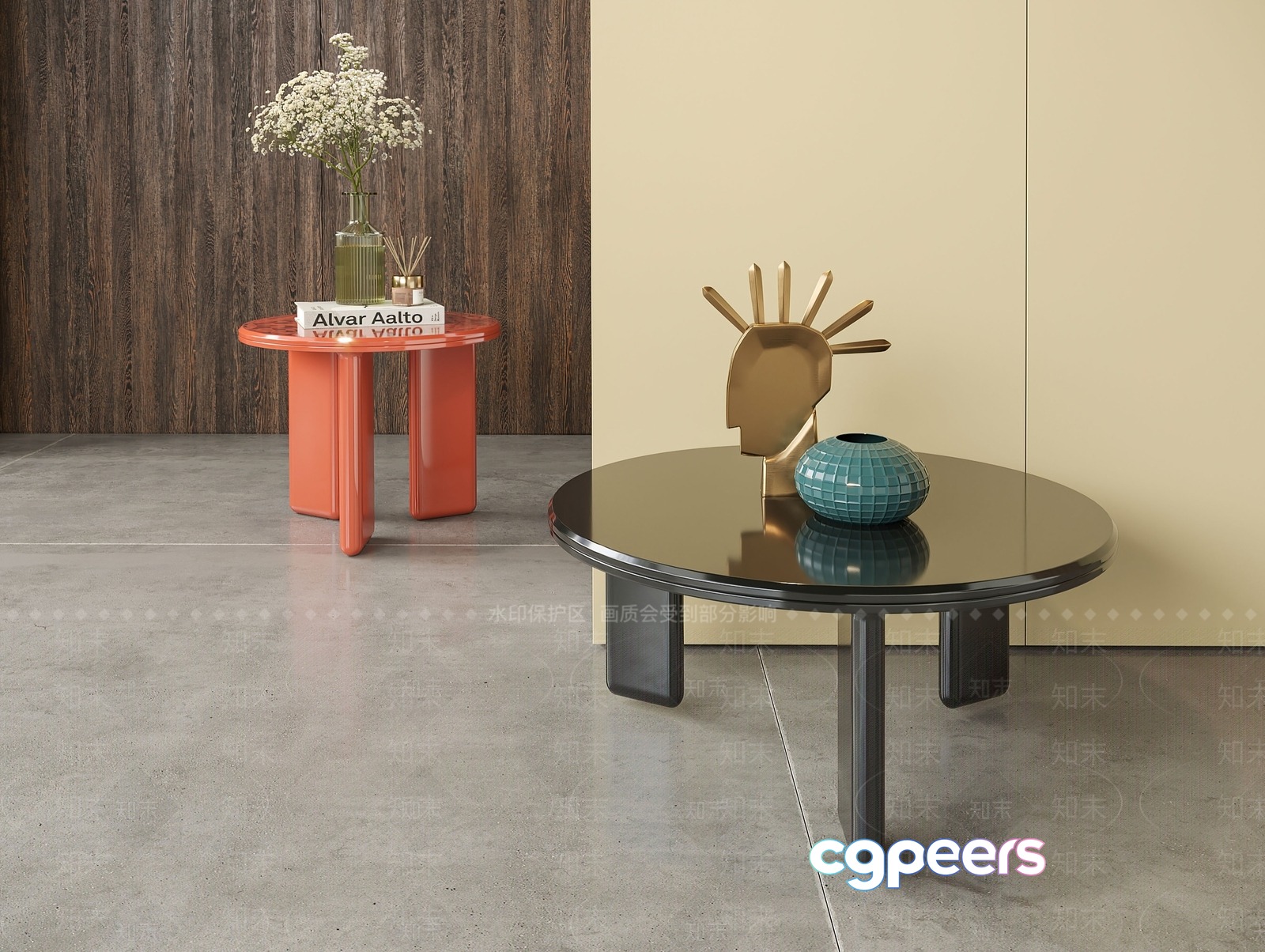 Modern Coffee Table 3D Model - 6496 - VRAY Render Modern Coffee Table 3D Model - 6496 - VRAY Render