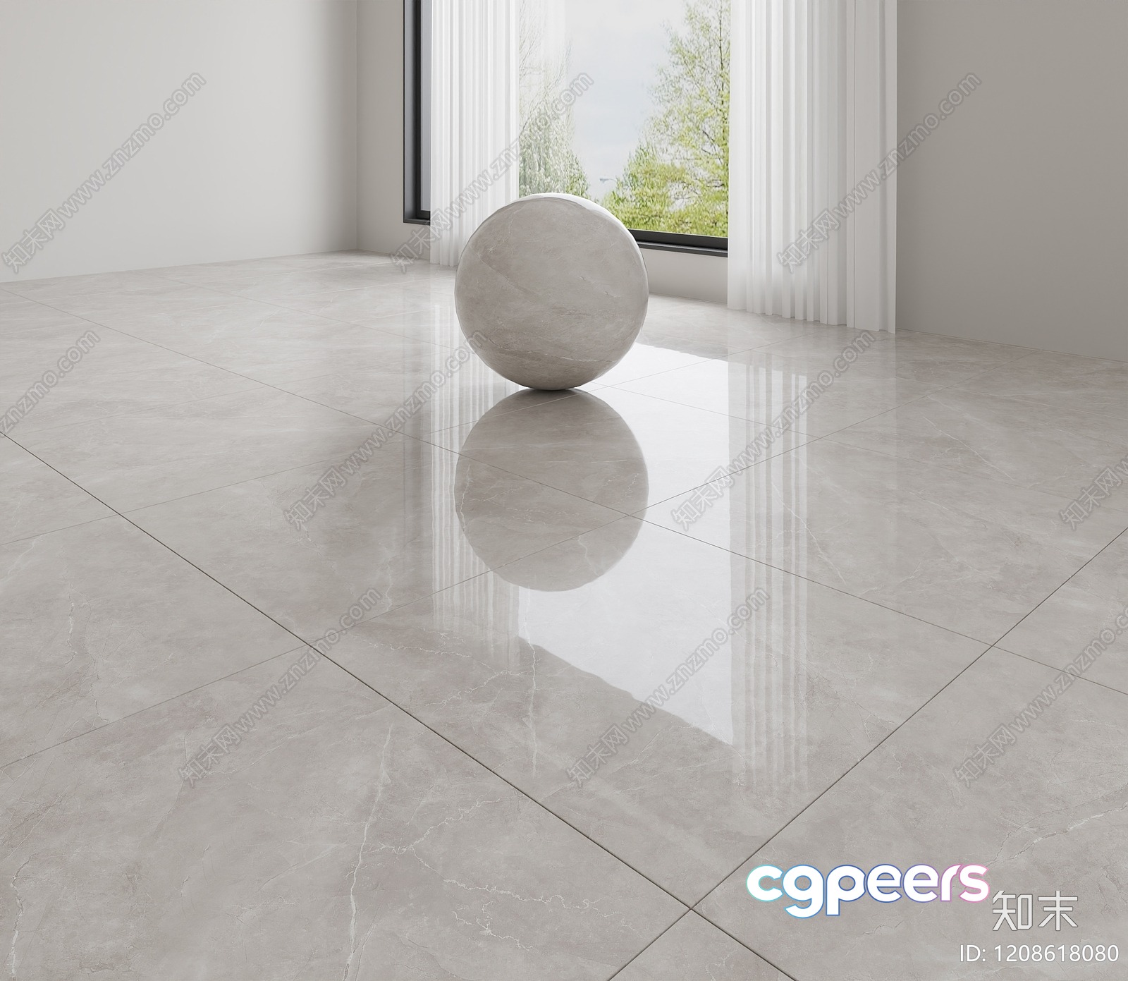 Modern Marble Floor 3D Model - 13733 - VRAY Render