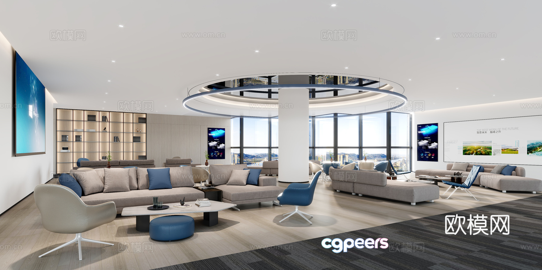 Modern Living Room 3D Model - 20397 - VRAY Render Modern Living Room 3D Model - 20397 - VRAY Render