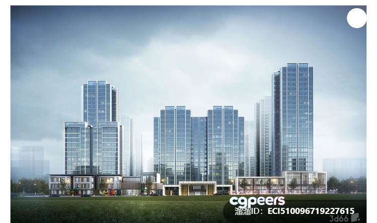 Modern High-Rise Buildings 3D Model - 9132 - VRAY Render Modern High-Rise Buildings 3D Model - 9132 - VRAY Render