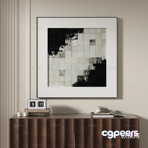 Modern Art Piece 3D Model - 15129 - VRAY Render
